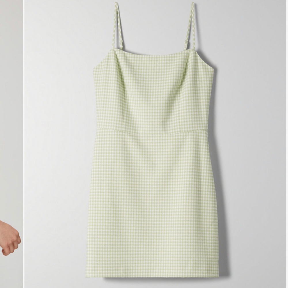 Aritzia Wilfred Gingham Isabelle Dress